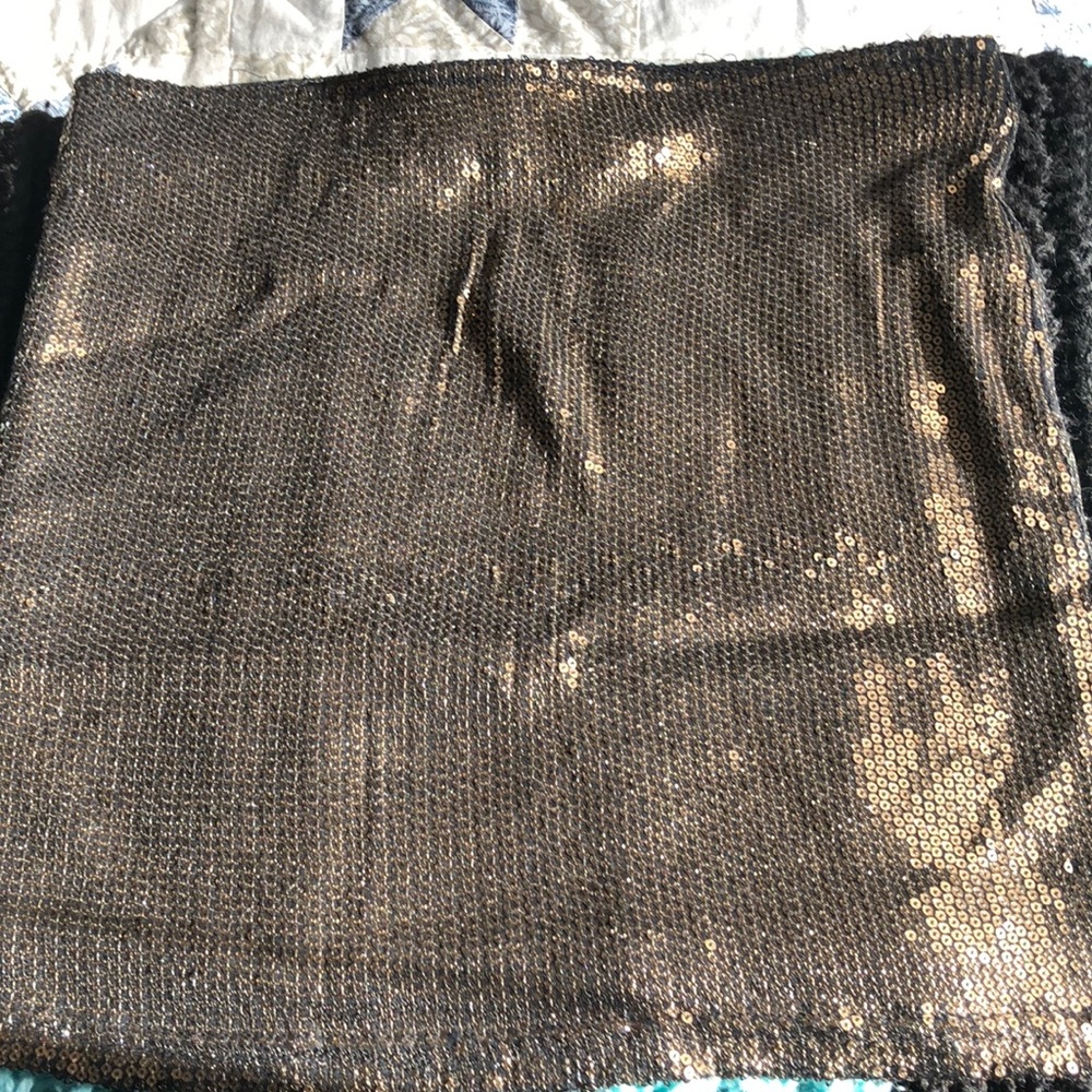 Gold Sequin Skirt